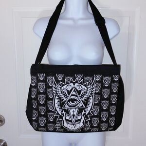New Bag Base Gothic Skull Pyramid Eye Angel Cross Messenger Bag